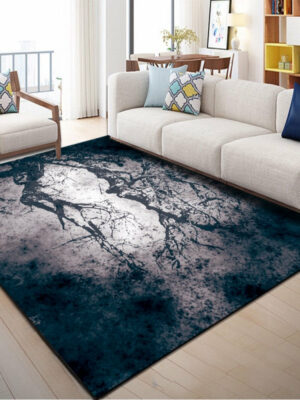 Modern Patterned Simple Area Rugs Polyester Carpets for Dining Room Office Living Room Bedroom Hall