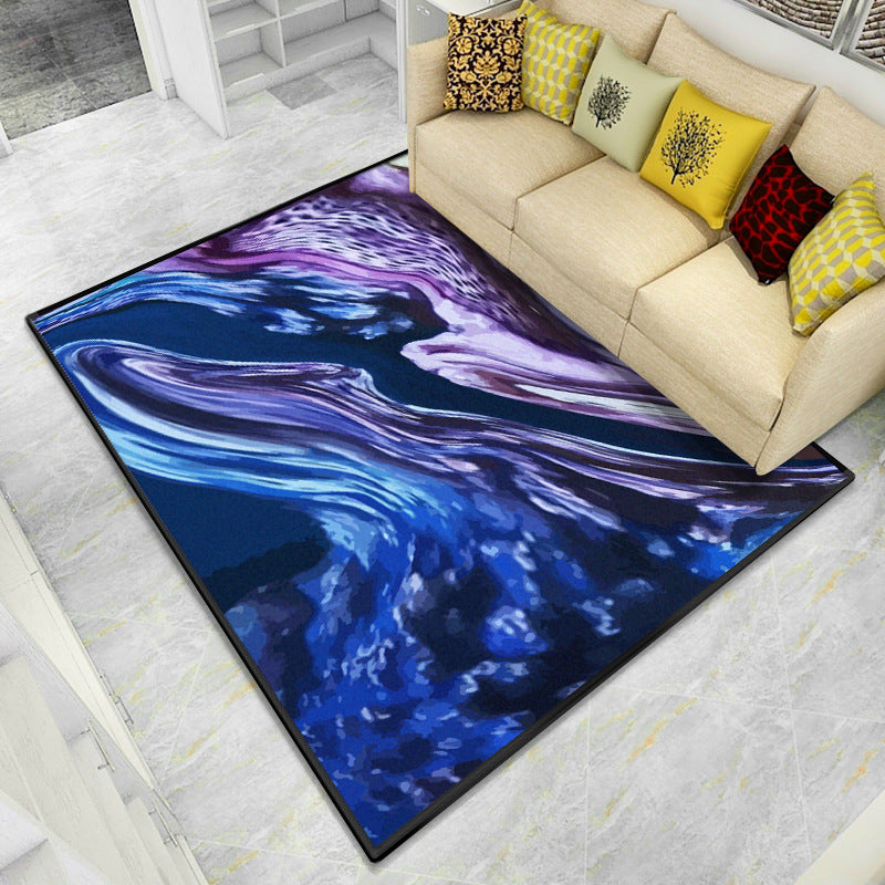 Modern Abstract Texture 3D Patterned Area Rugs Polyester Carpets for Dining Room Office Living Room Bedroom Hall