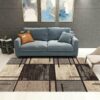 Black Grey Modern Contemporary Simple Geometric Rugs for Living Room Dining Room Bedroom