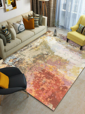 Pretty Colourful Abstract Pattern Modern Contemporary Simple Rugs for Living Room Dining Room Bedroom
