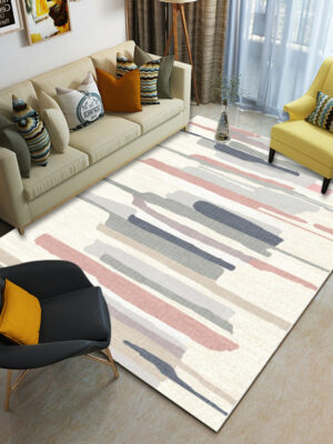 Simple Colourful Striped Pattern Modern Contemporary Geometric Simple Rugs for Living Room Dining Room Bedroom