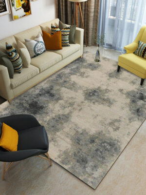 Abstract Grey Pattern Modern Contemporary Simple Rugs for Living Room Dining Room Bedroom