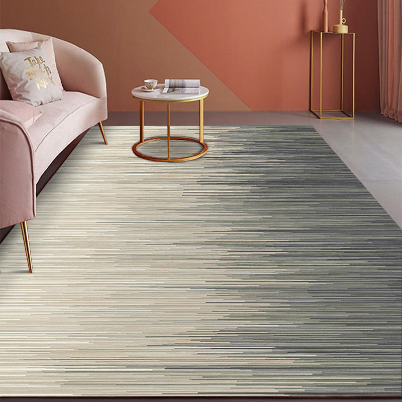 Gradient Grey Pattern Modern Contemporary Simple Rugs for Living Room Dining Room Bedroom
