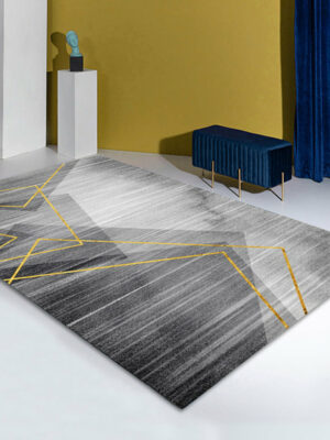 Black White Simple Pattern Modern Contemporary Simple Rugs for Living Room Dining Room Bedroom