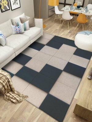 Modern Geometric Geometric Pattern Rugs Polyester Carpets for Living Room Dining Room Bedroom Hall Office