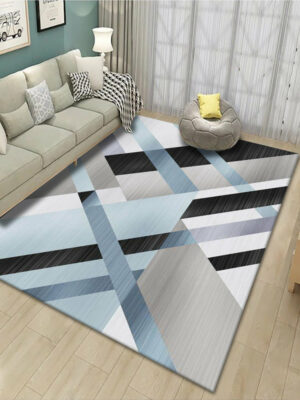 Moroccan Modern Pattern Rugs Geometric Polyester Carpets for Hall Living Room Bedroom Dining RoomOffice
