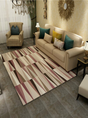 Modern Striped Abstract Simple Patterned Gradient Rugs Polyester Carpets for Bedroom Hall Living Room Dining Room