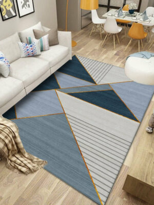 Geometric Patterns Modern Simple Rug Bedroom Living Room Sofa Rugs Floor Mat 06