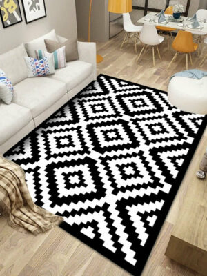 Geometric Patterns Modern Simple Rug Bedroom Living Room Sofa Rugs Floor Mat 17