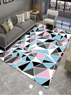Modern Geometric Simple Patterns Rug For Bedroom Living Room Sofa Rugs Floor Mat 07