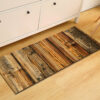 Wood Grain Pattern Entryway Doormat Runners Rugs Kitchen Bathroom Anti-slip Mats 11