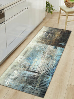 Wood Grain Pattern Entryway Doormat Runners Rugs Kitchen Bathroom Anti-slip Mats 23