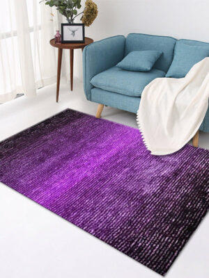 Purple Gradient Modern Pattern Simplicity Rugs Area Carpets for Living Room Office Hall Bedroom