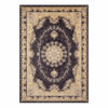 Black Traditional Plush Vintage Area Rugs Floor Mat for Living Room Hall Office