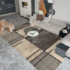 Brown Geometric Rugs for Living Room Dining Room Bedroom Hall
