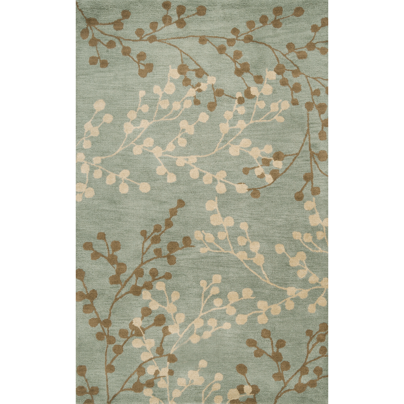 Tree Branch Pattern Green Rugs for Living Room Dining Room Bedroom Hall - Image 2