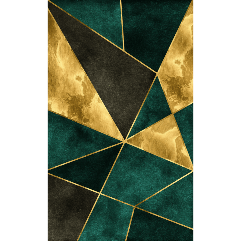 Tricolor Splicing Triangle Geometric Rugs for Living Room Dining Room Bedroom - Image 2