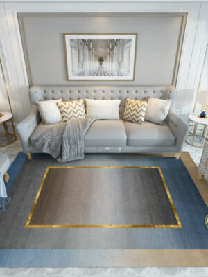 Light Luxury Simple Geometric Area Rugs Floor Mat for Living Room Bedroom Office Hall