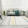 Moroccan Geometric Area Rugs Floor Mat Polyester for Bedroom Hall Office Living Room 04