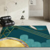 06 Colorful Abstract Geometric Pattern Modern Rugs for Living Room Dining Room Bedroom Hall