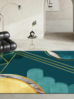 06 Colorful Abstract Geometric Pattern Modern Rugs for Living Room Dining Room Bedroom Hall