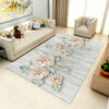 Floral Printed Pattern Rugs for Living Room Dining Room Bedroom