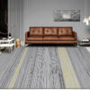 Black Yellow Lines Pattern Modern Striped Rug For Bedroom Living Room Sofa Rugs Floor Mat