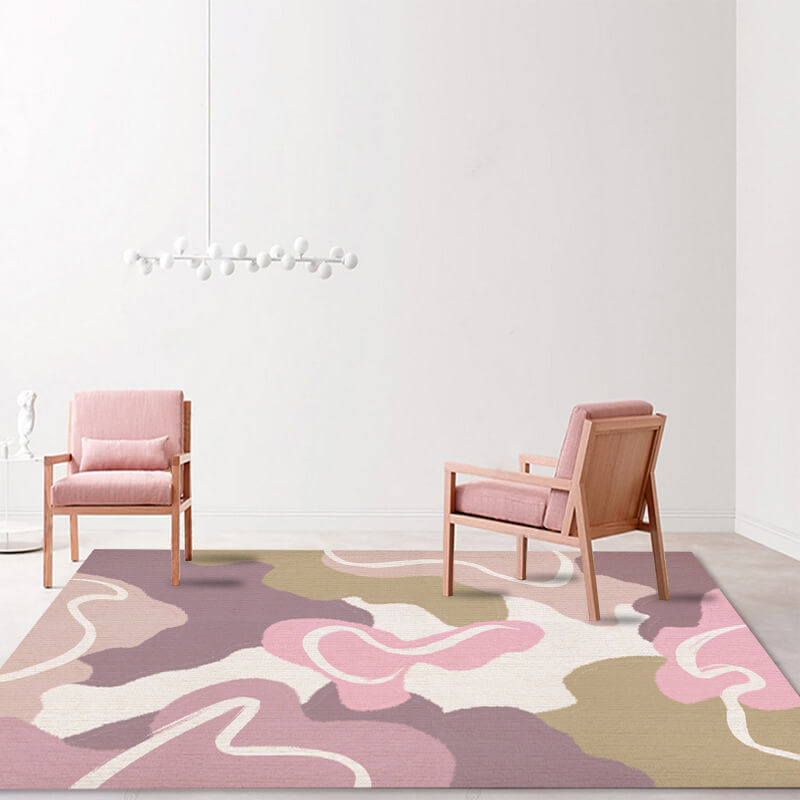 17 Abstract Color Block Pattern Modern Rug For Bedroom Living Room Sofa Rugs Floor Mat