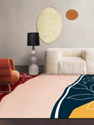 Geometric Color Block Pattern Modern Abstract Rug For Bedroom Living Room Sofa Rugs Floor Mat 04