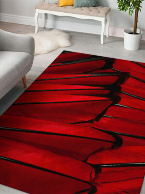 Gorgeous Feathers Patterns Modern Rug For Bedroom Living Room Sofa Rugs Floor Mat 08