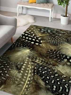 Gorgeous Feathers Patterns Modern Rug For Bedroom Living Room Sofa Rugs Floor Mat 13