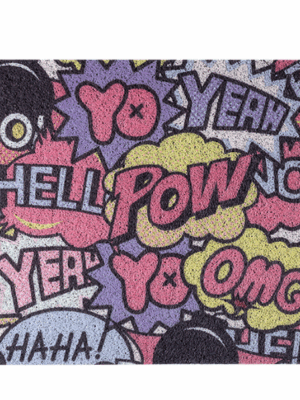 Cute Hello Pow Durable Non-slip Mats Cartoon Doormat