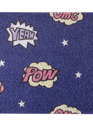 Cute Colorful Hello Pow Durable Non-slip Mats Cartoon Doormat