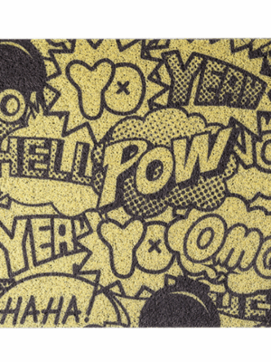 Cute Colorful Hello Pow Durable Non-slip Mats Cartoon Doormat