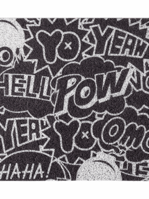 Cute Colorful Hello Pow Durable Non-slip Mats Cartoon Doormat