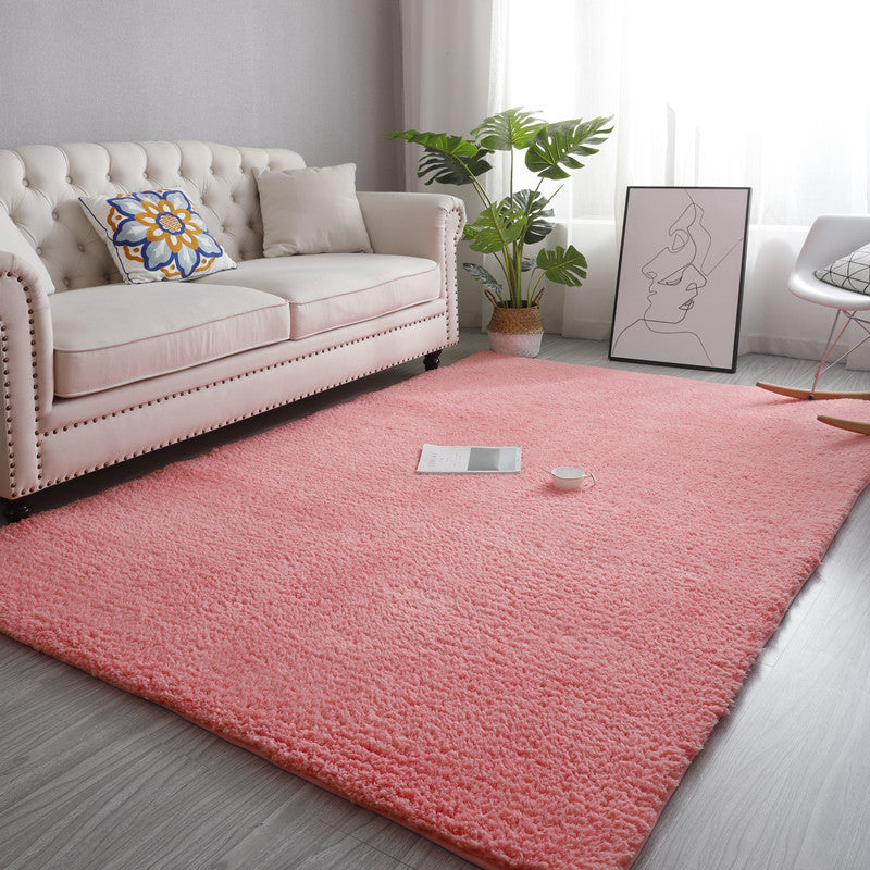 9 Colour Styles Simple Modern Plain Comfy Lambswool Comfy Plush Rugs For Living Room Bedroom Bedside Carpet - Image 6