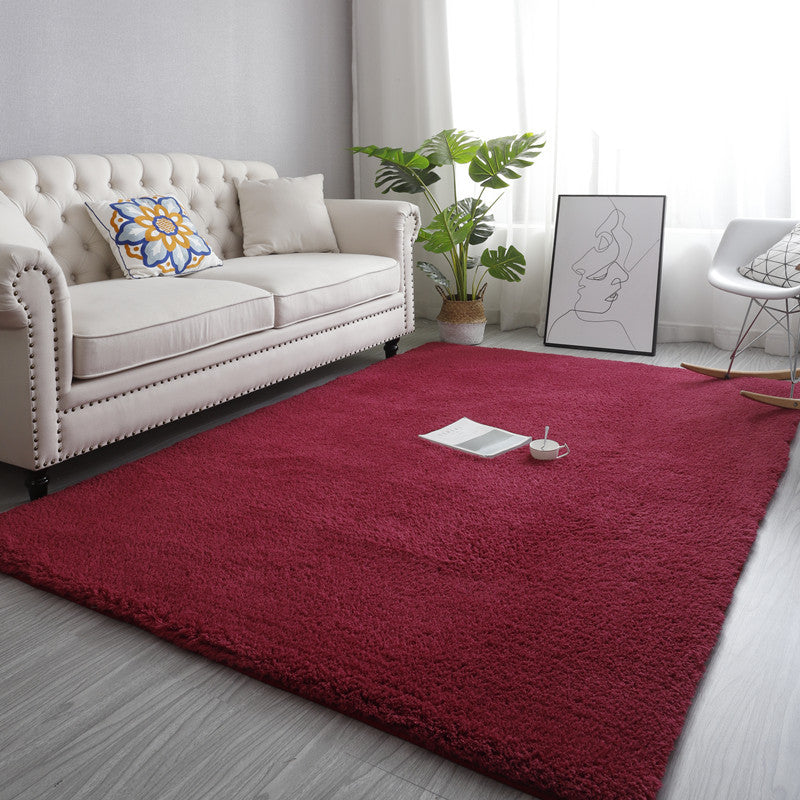 9 Colour Styles Simple Modern Plain Comfy Lambswool Comfy Plush Rugs For Living Room Bedroom Bedside Carpet - Image 8