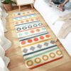 Colorful Geometric Pattern Shaggy Soft Girls Boys Bedroom Kids Room Bedside Carpet Rugs Runners