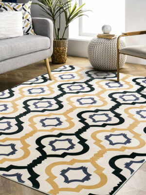 Lantern Geometric Pattern Faux Cashmere Soft Shaggy Area Rug Carpets For Living Room Bedroom Hall Office