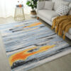 Gradient Simple Lines Rugs Faux Cashmere Carpets for Office Living Room Dining Room Bedroom Hall 03