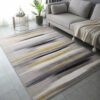 Gradient Simple Lines Rugs Faux Cashmere Carpets for Office Living Room Dining Room Bedroom Hall 05