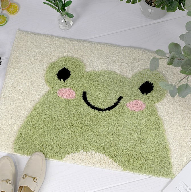 Cartoon Cute Frog Patterned Entryway Doormat Rugs Kitchen Bathroom Anti-skip Mats - Image 2
