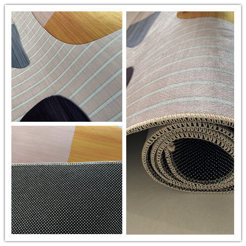 Simple Square Pattern Rugs for Living Room Dining Room Bedroom - Image 2