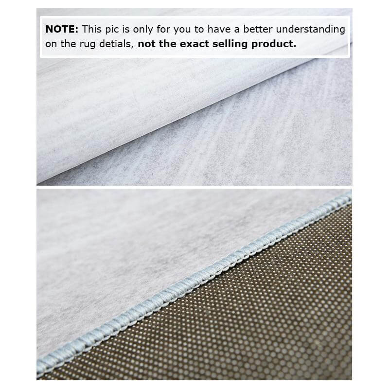 Gold Line Black Simplicity Area Rugs Floor Mat for Living Room Bedroom Office Hall - Image 4