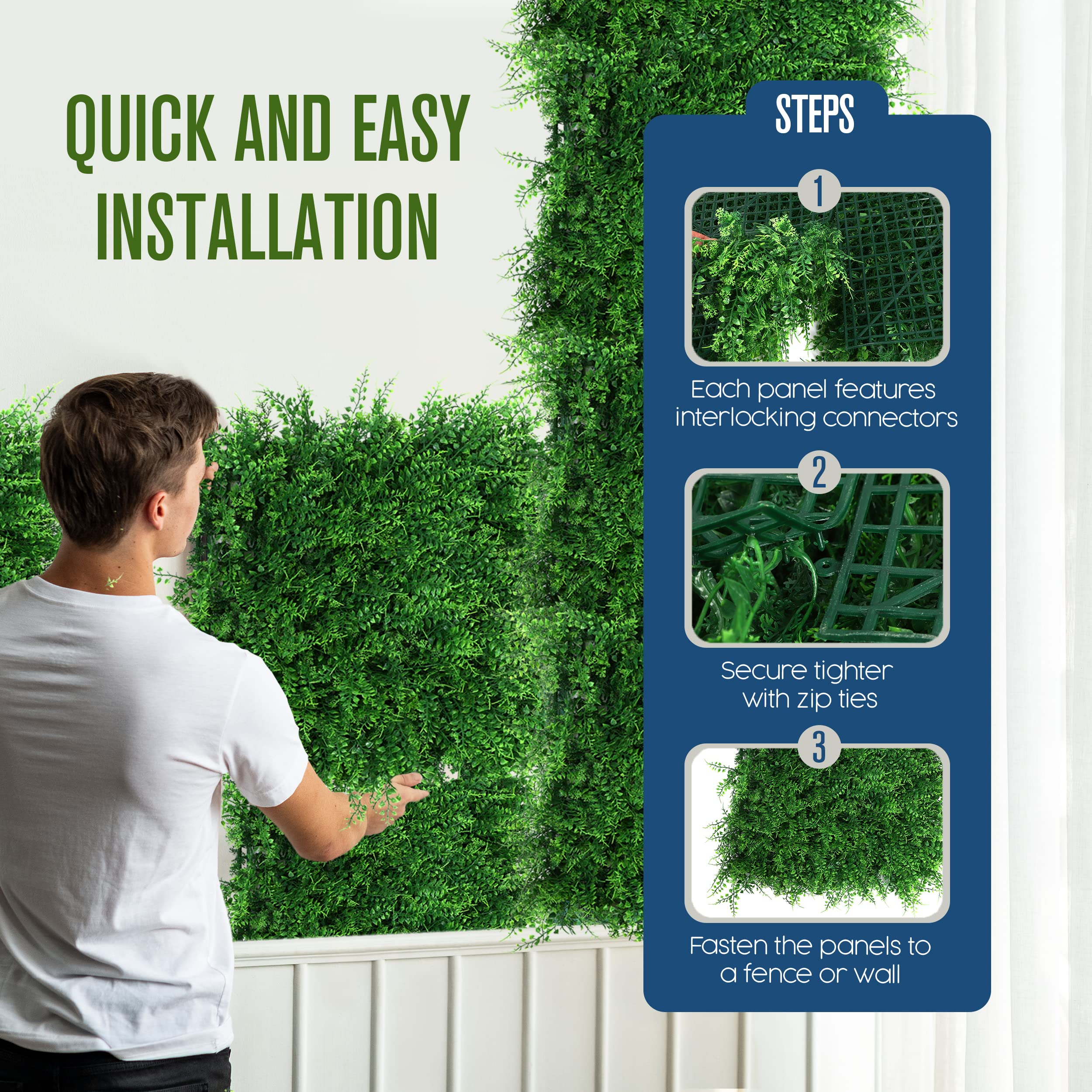 Artificial Decoration Hanging Plants for Home Room Indoor Outdoor Shelf Decor 02 - Image 7