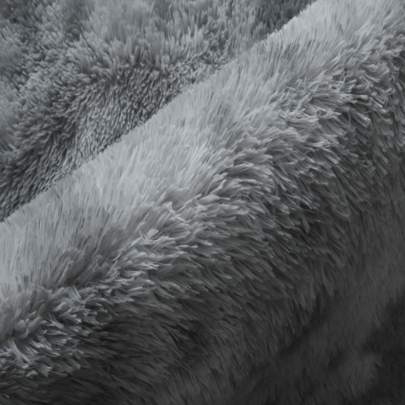 Gradient Light Grey Colour Modern Plain Carpet Bedroom Living Room Sofa Rugs Soft Plush Shaggy Rugs - Image 6