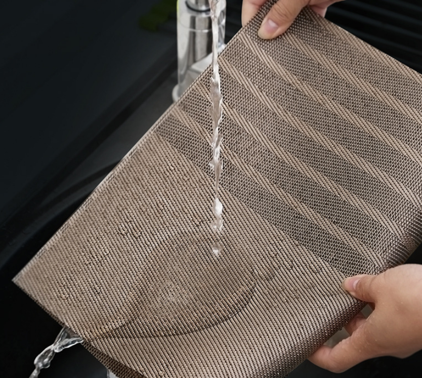 Vintage PVC Absorbent Foldable Washable Placemats For Kitchen, Coffee Machine, Bar - Image 3