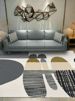 Warm Color Modern Fashion Patterned Sofa Rug Table Rug Area Rugs Customizable