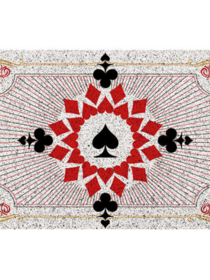 Poker Series (Victory Light) Dust Removal Doormat Entrance Non-slip Outdoor Floormat