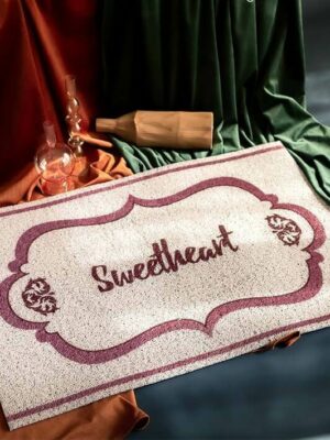 Vintage Dust Removal Word  (SweetHeart) Doormat Entrance Non-slip Outdoor Floormat